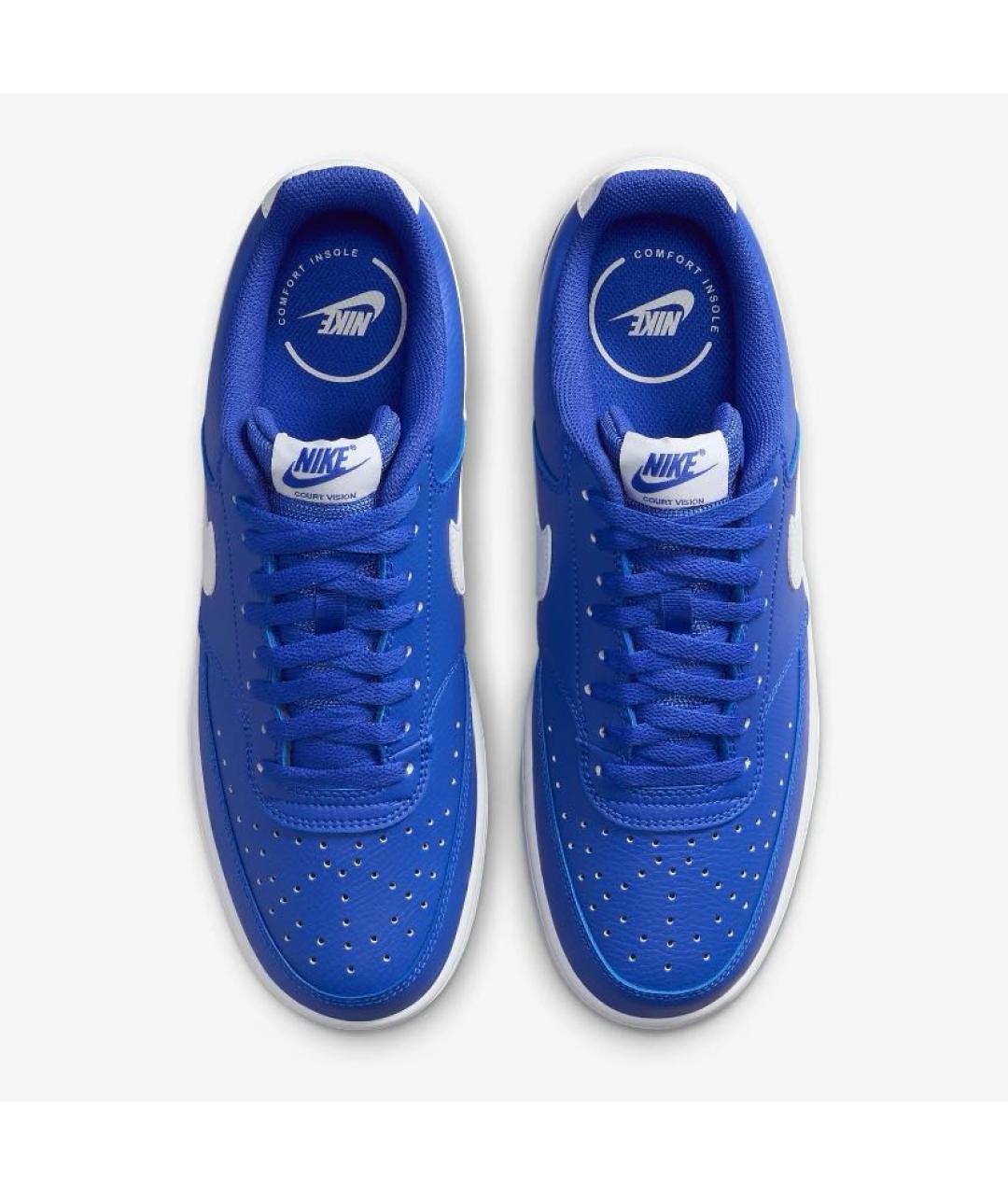 NIKE Синие кожаные кроссовки, фото 2