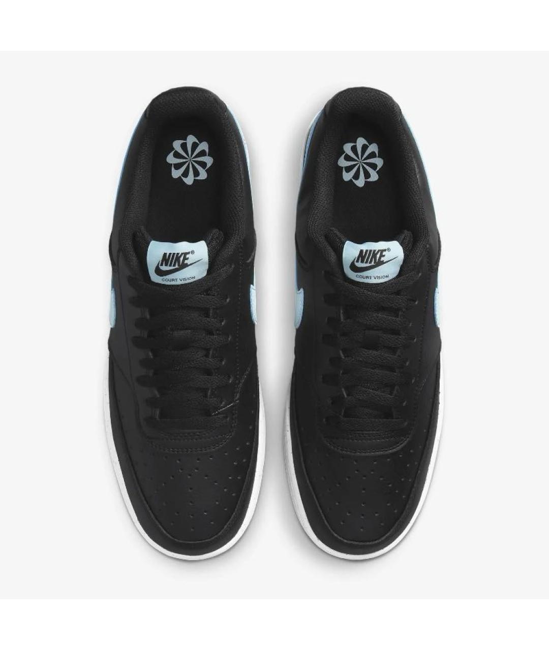 NIKE Черные кожаные кроссовки, фото 2