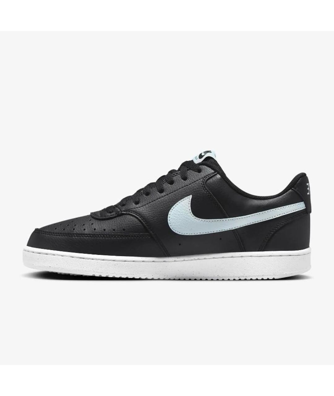 NIKE Черные кожаные кроссовки, фото 4