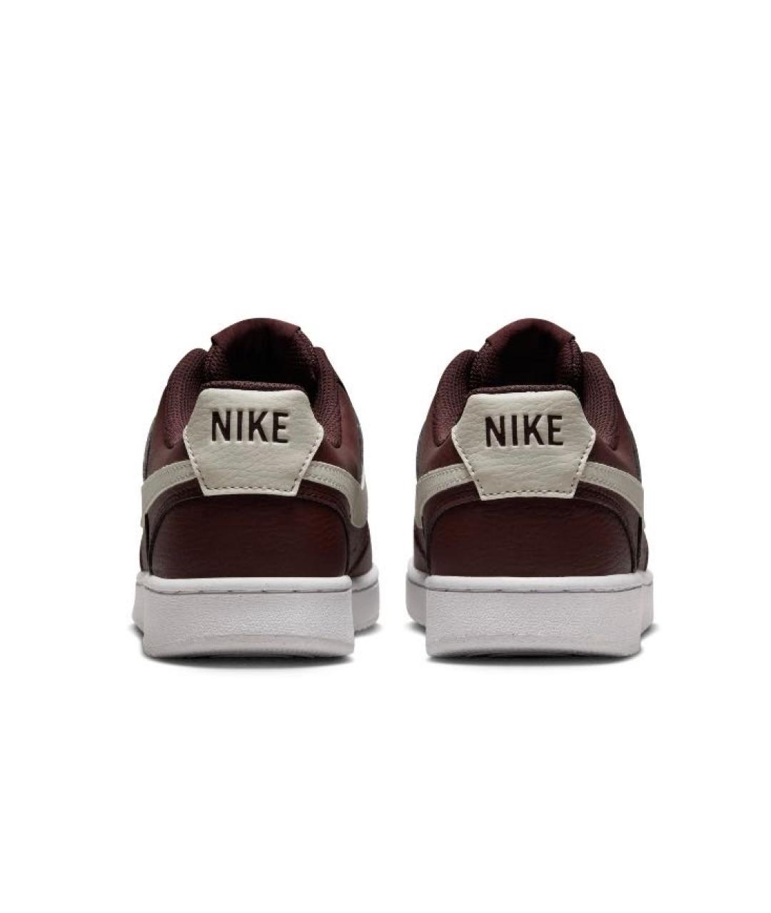 NIKE Бордовые кожаные кроссовки, фото 4