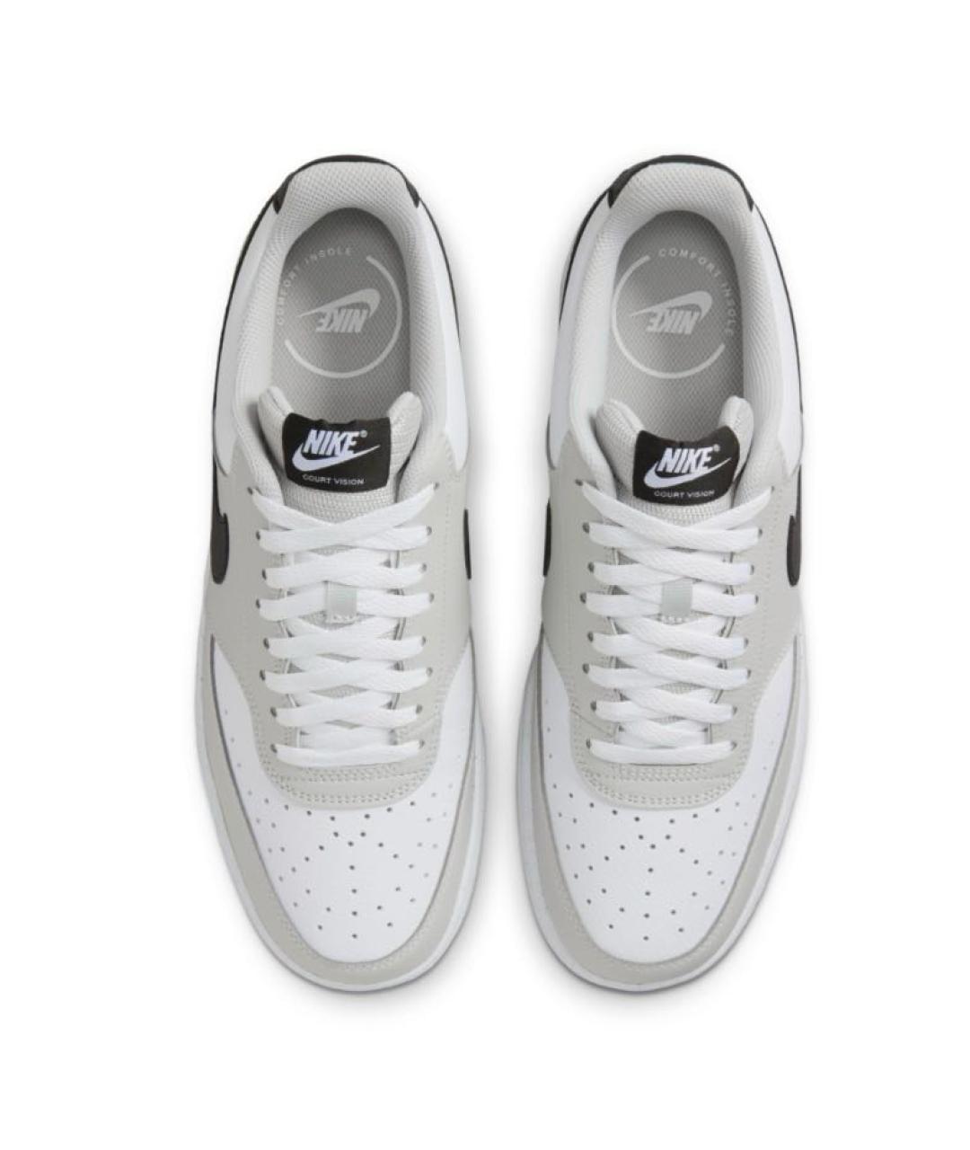 NIKE Серые кожаные кроссовки, фото 2