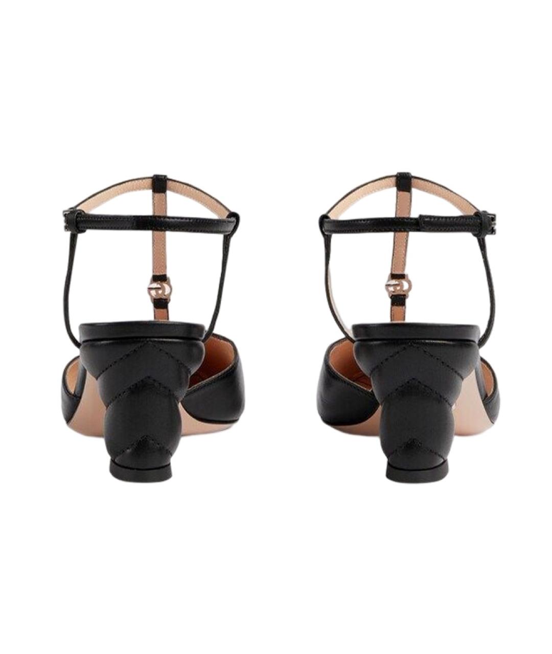 GUCCI Черные кожаные туфли, фото 4