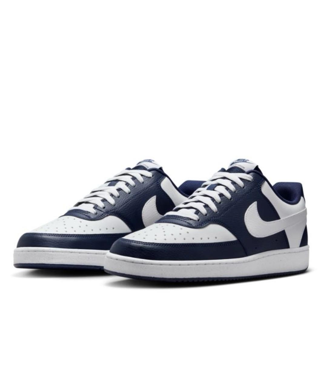 NIKE Темно-синие кожаные кроссовки, фото 3