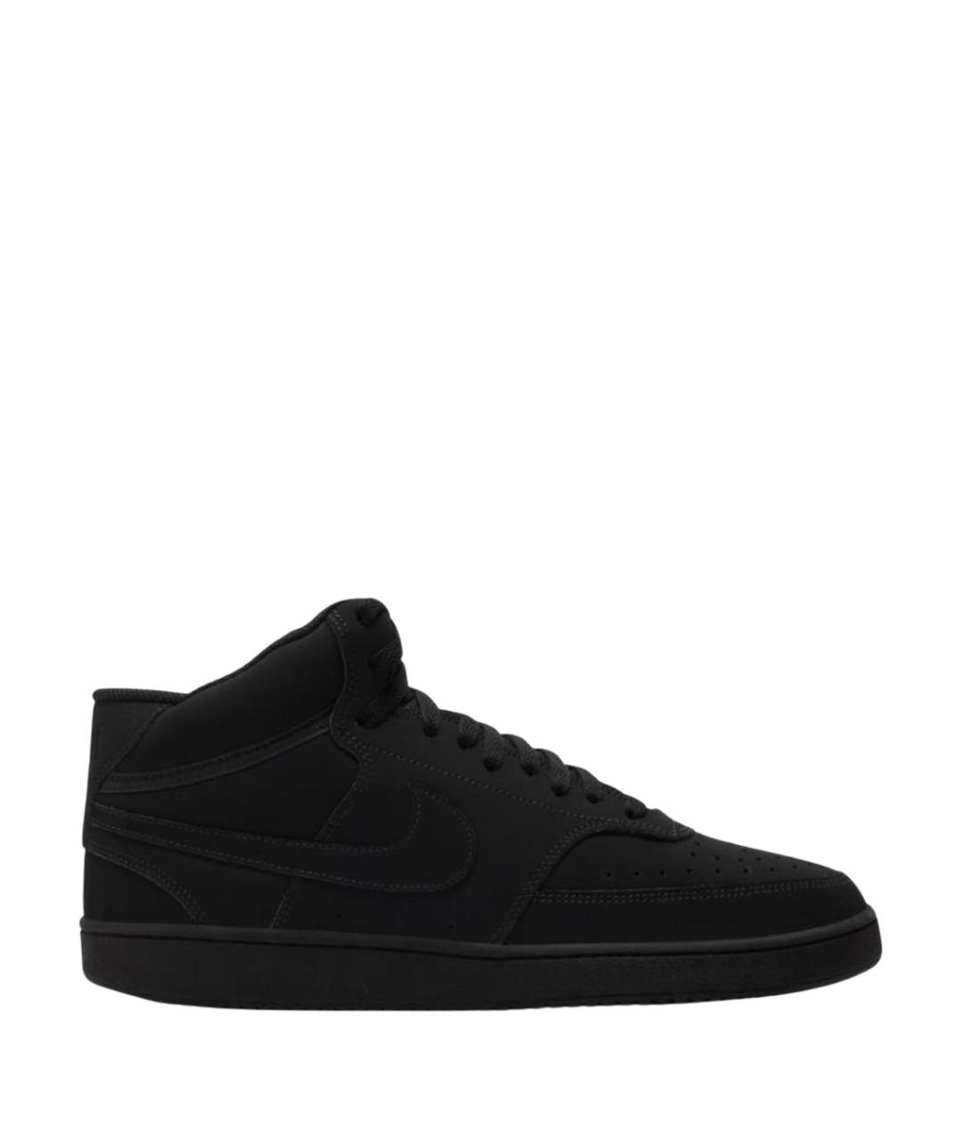 NIKE Черные кожаные кроссовки, фото 1