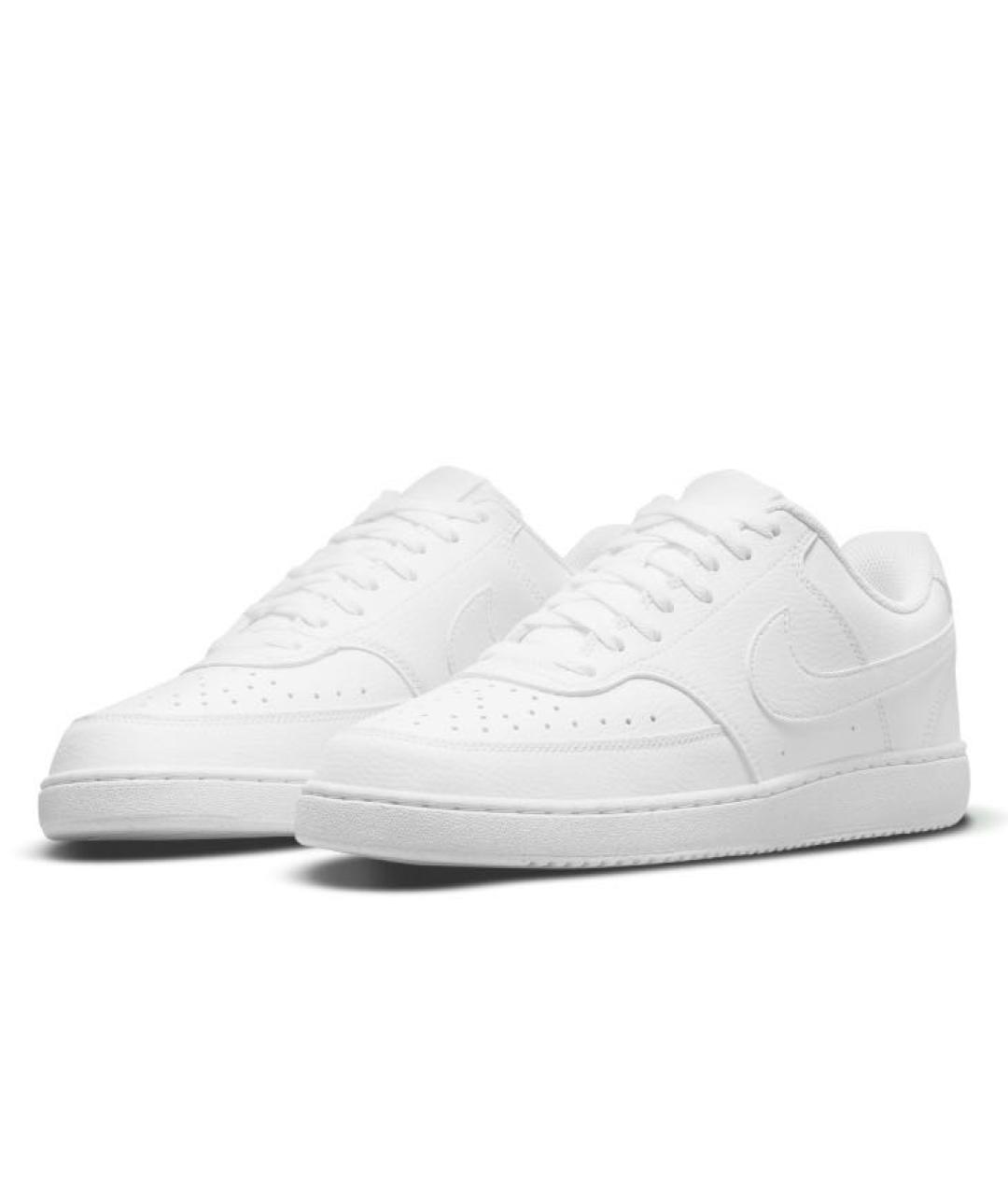 NIKE Белые кожаные кроссовки, фото 2