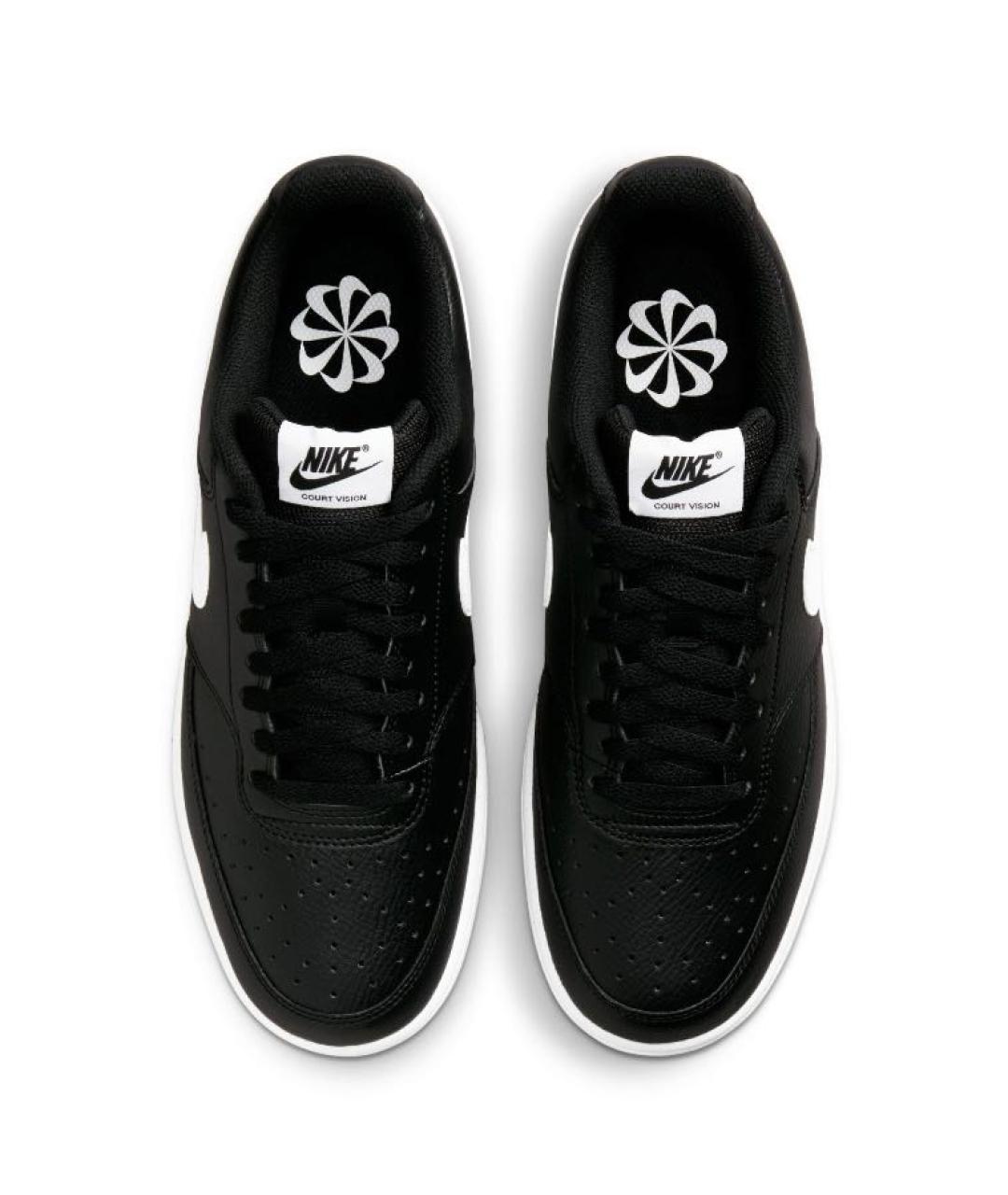 NIKE Черные кожаные кроссовки, фото 4