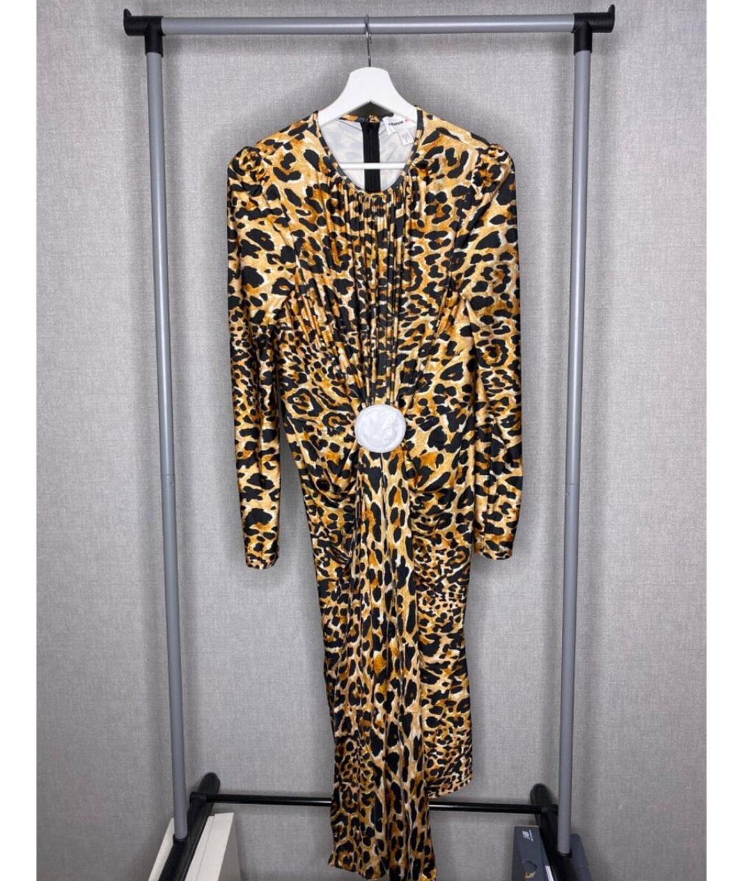 PACO RABANNE Мульти полиэстеровое коктейльное платье, фото 4