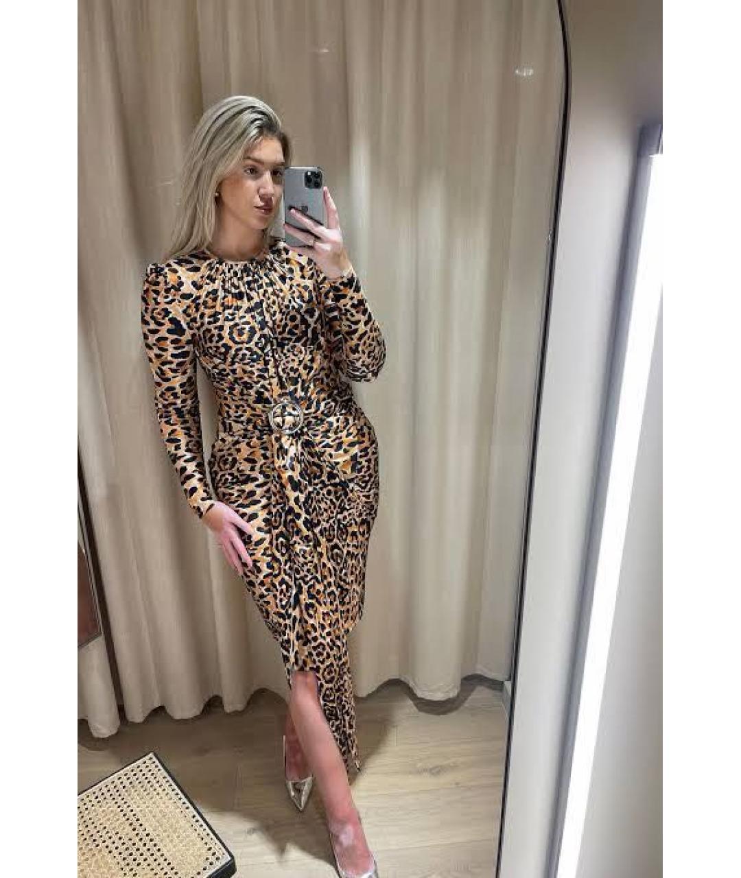 PACO RABANNE Мульти полиэстеровое коктейльное платье, фото 5