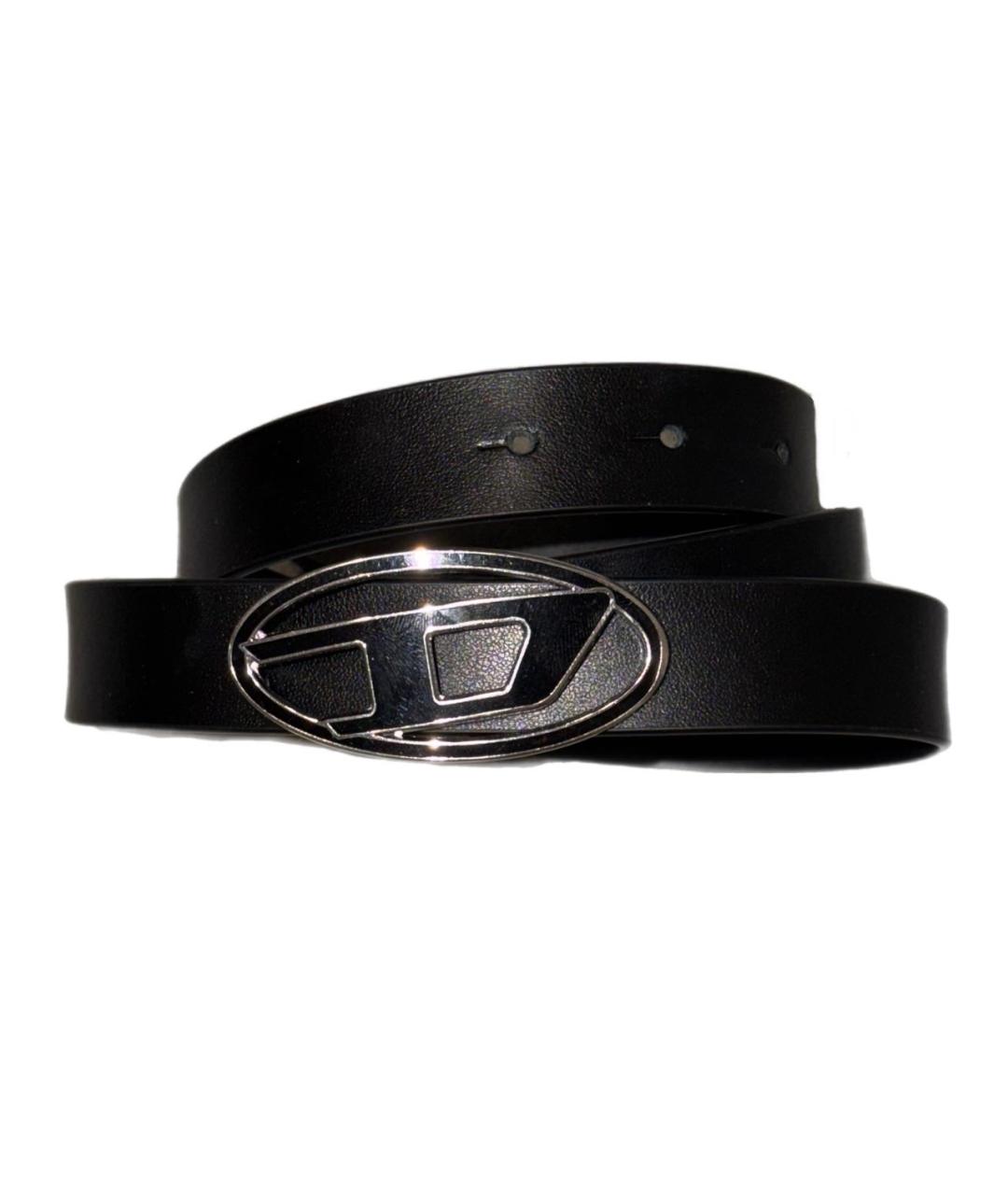 DIESEL Черный кожаный ремень, фото 6
