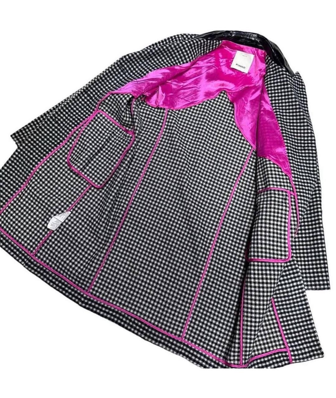 PINKO Мульти шерстяное пальто, фото 5