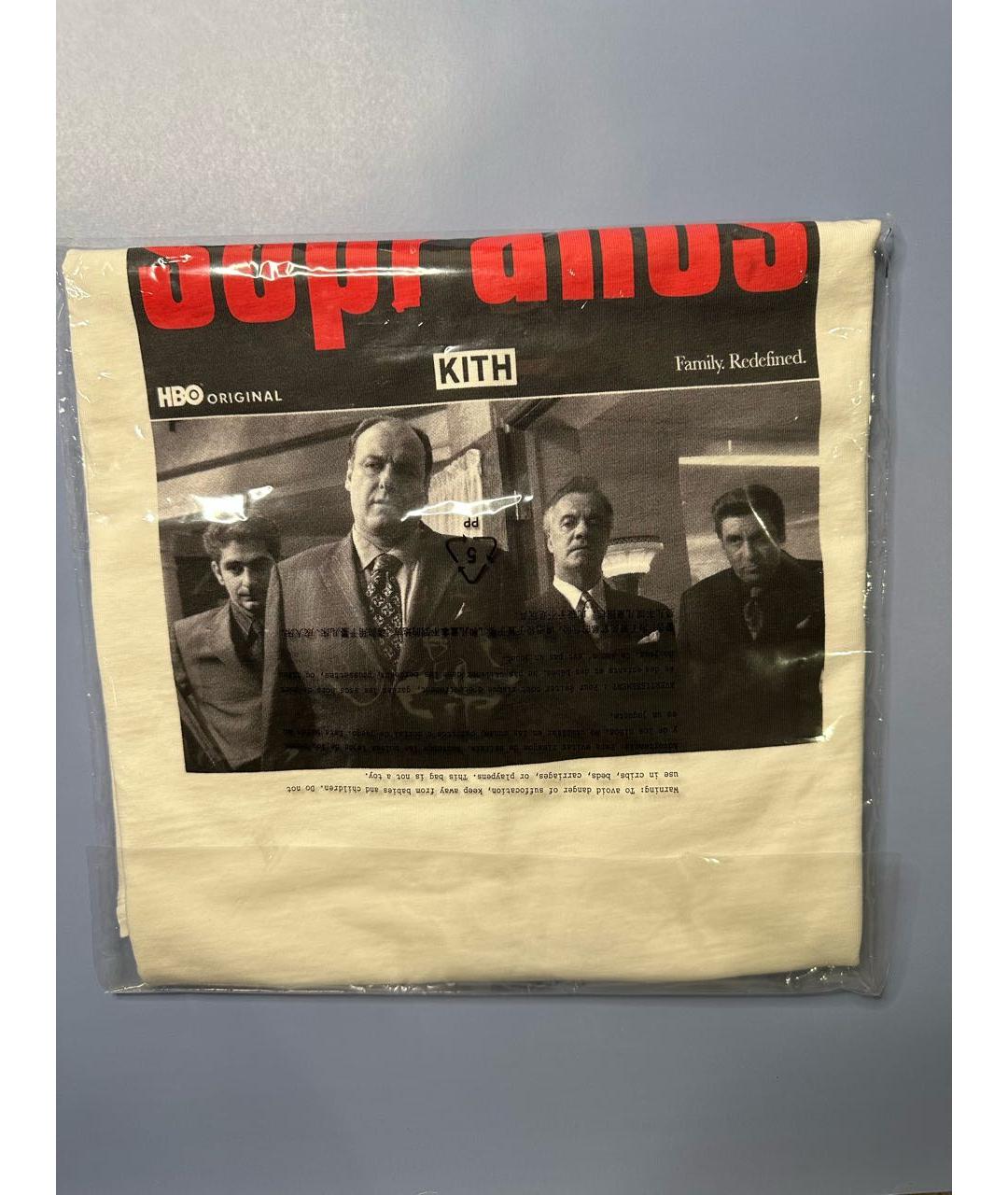 KITH Белая хлопковая футболка, фото 5