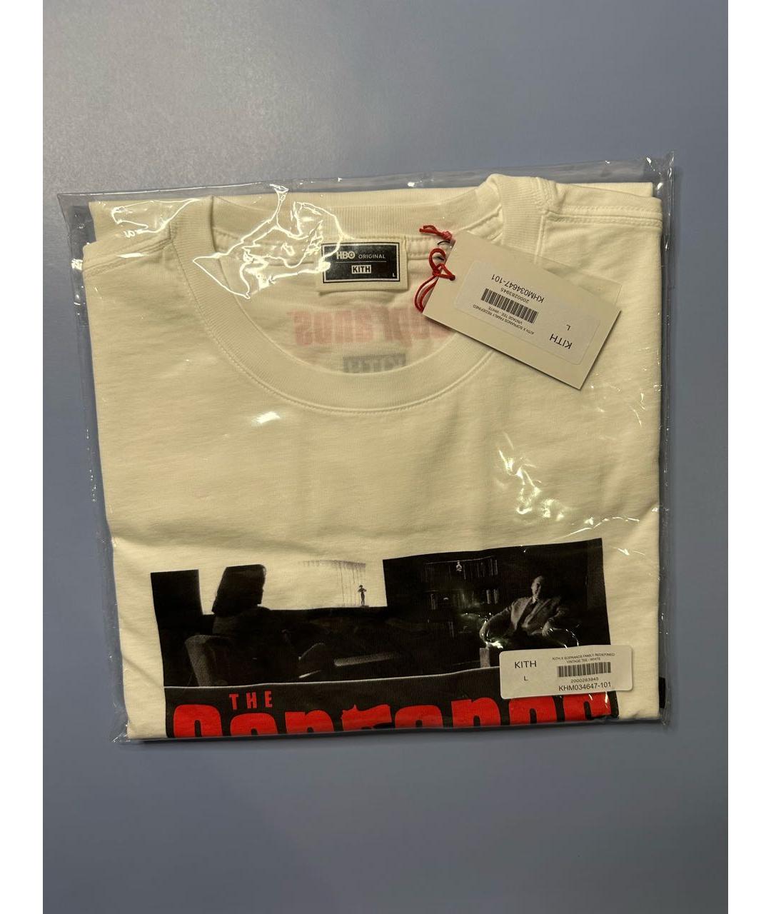 KITH Белая хлопковая футболка, фото 2