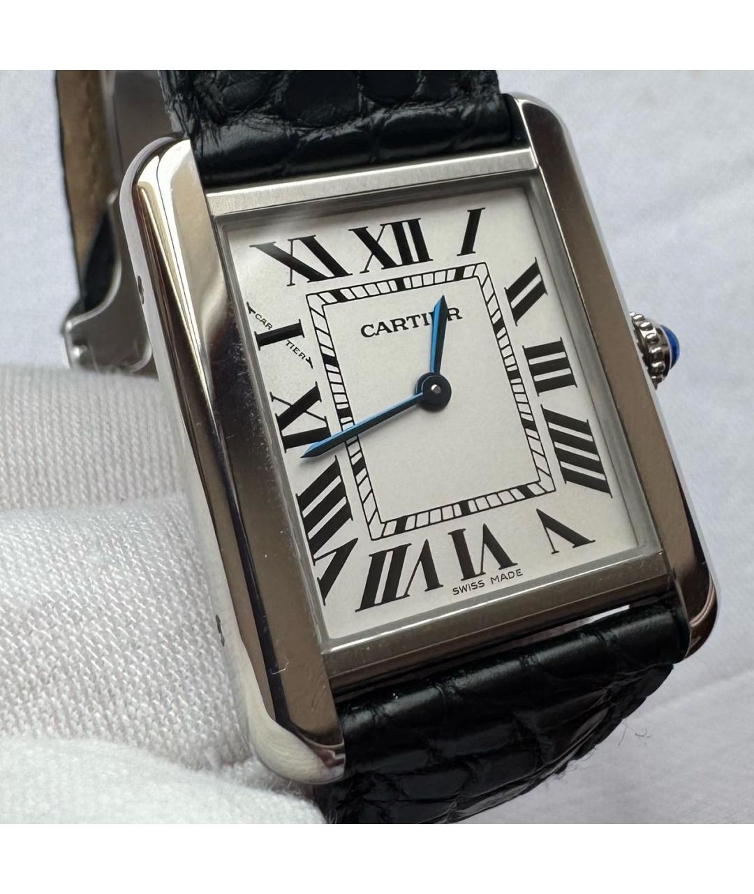 CARTIER Серебряные металлические часы, фото 2