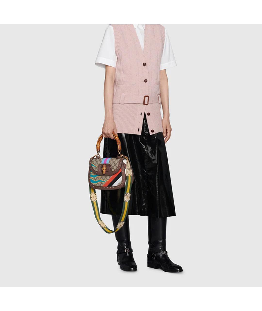 GUCCI Коричневая сумка через плечо, фото 9