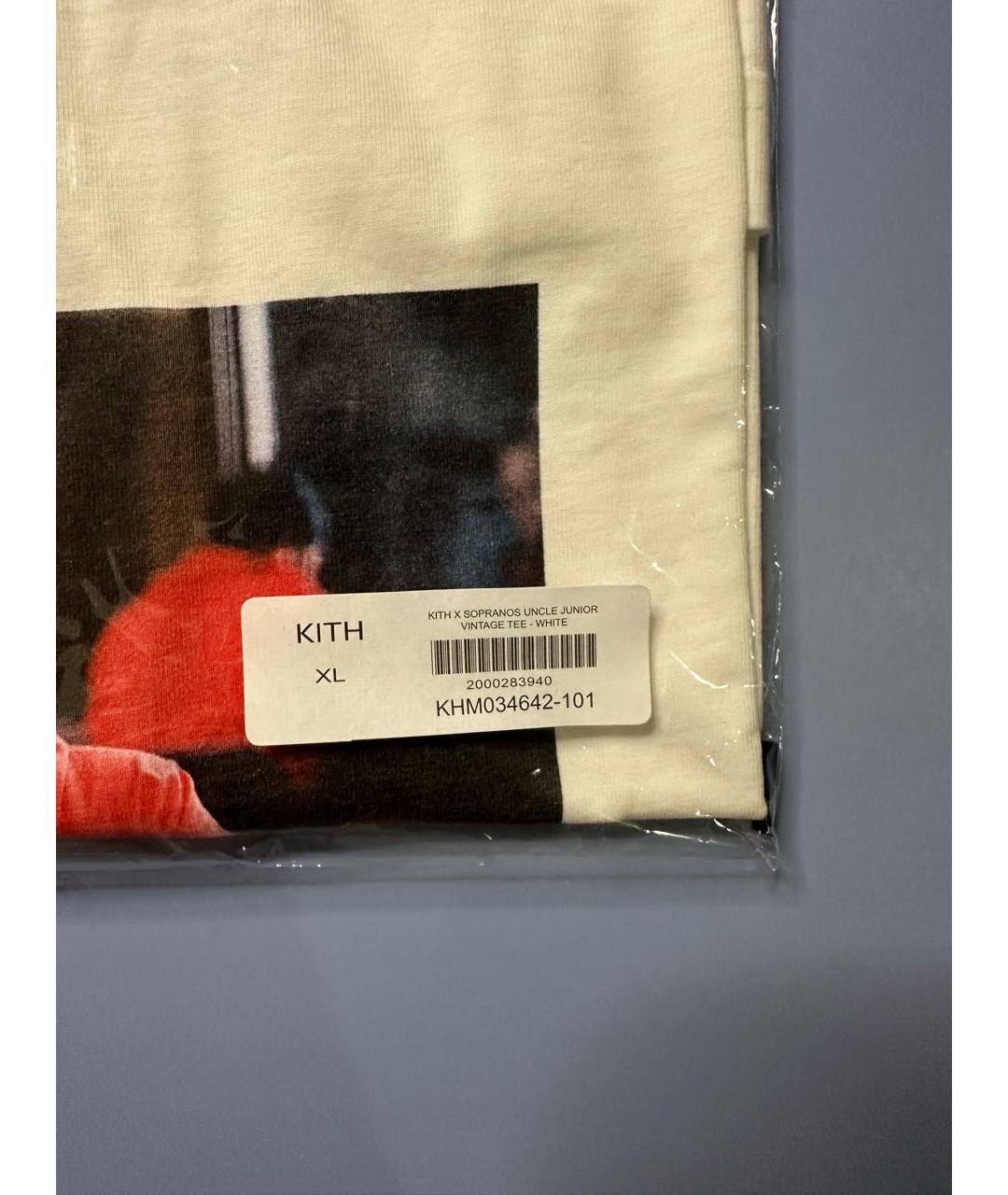 KITH Белая хлопковая футболка, фото 3