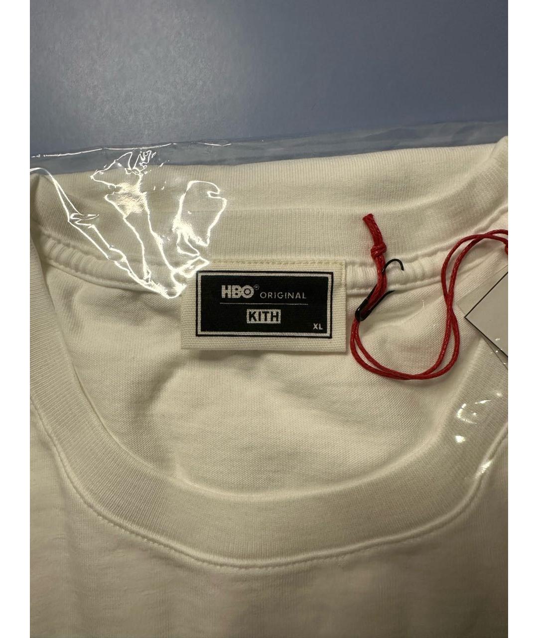 KITH Белая хлопковая футболка, фото 5