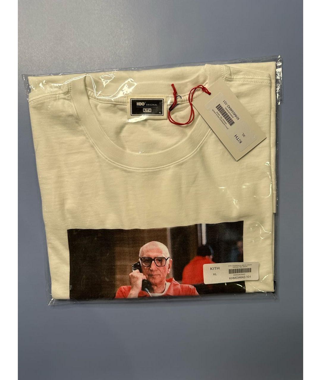 KITH Белая хлопковая футболка, фото 2