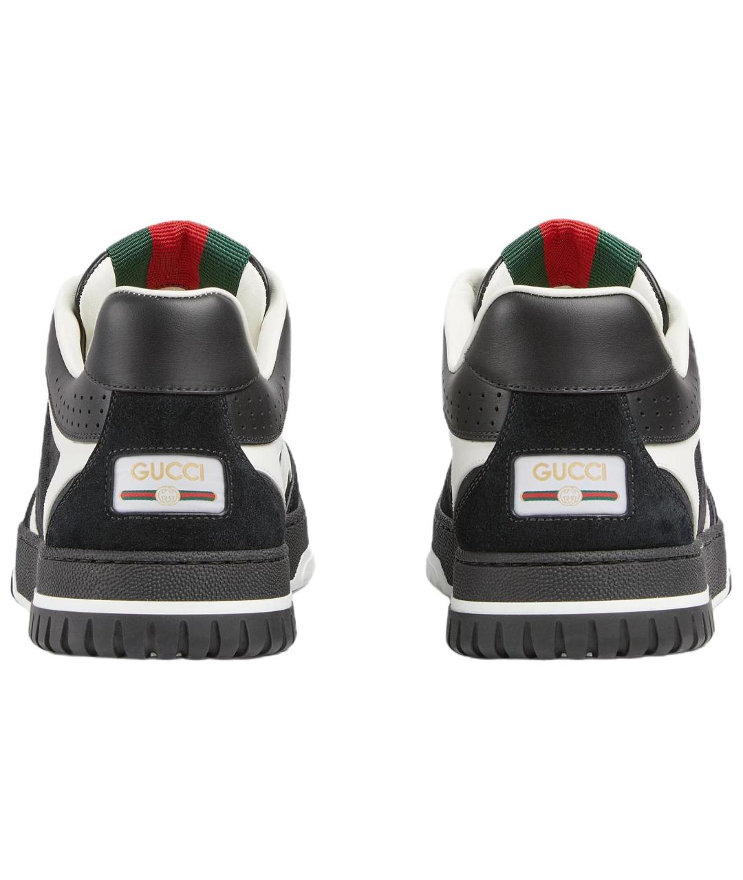 GUCCI Черные текстильные высокие кроссовки / кеды, фото 3