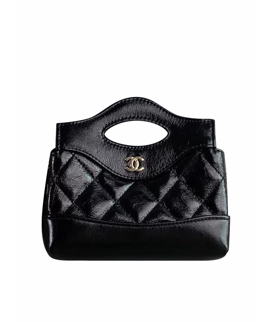 CHANEL Черная кожаная сумка через плечо, фото 1