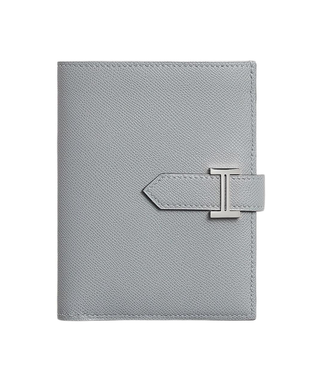 HERMES Серый кожаный кошелек, фото 1