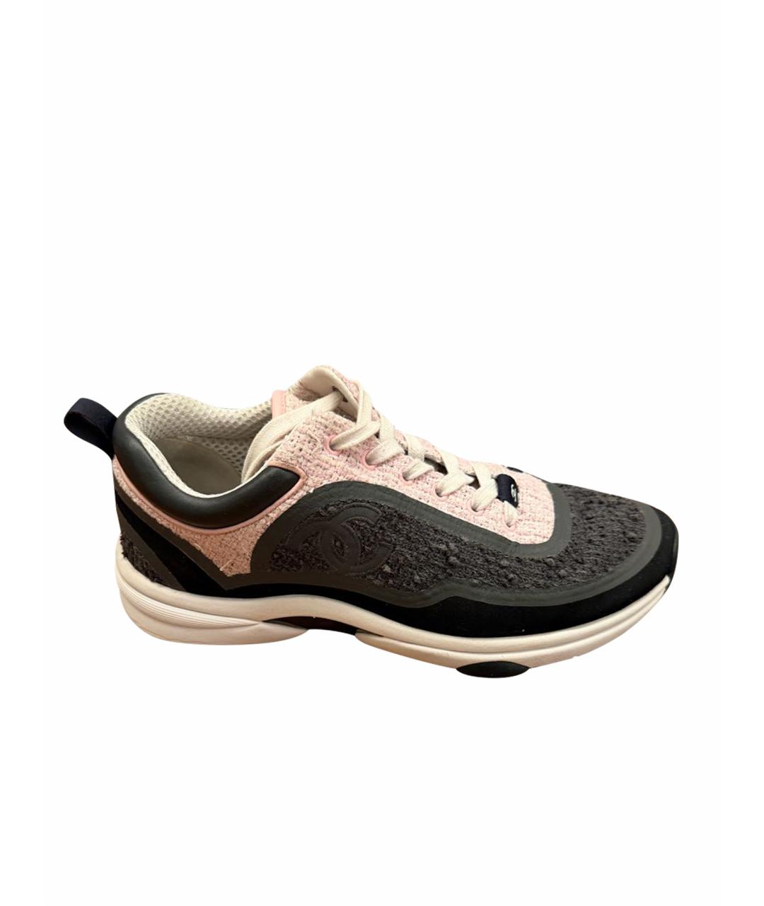 CHANEL Черные кроссовки, фото 6