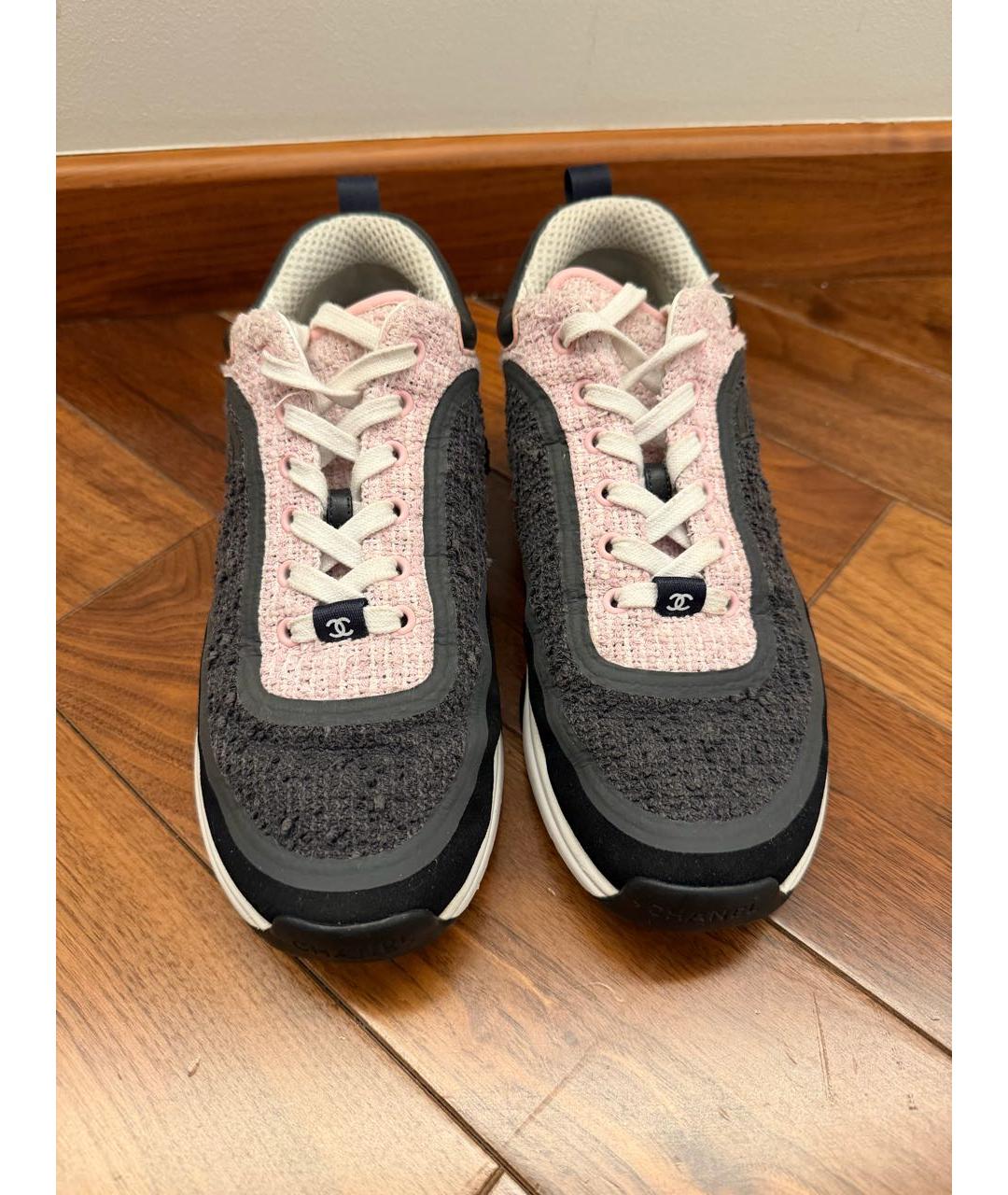 CHANEL Черные кроссовки, фото 2