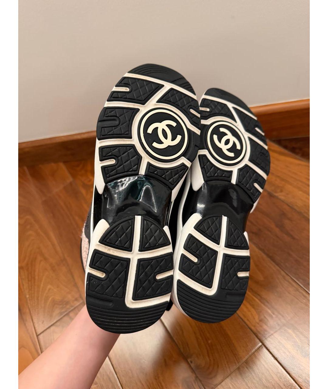 CHANEL Черные кроссовки, фото 5