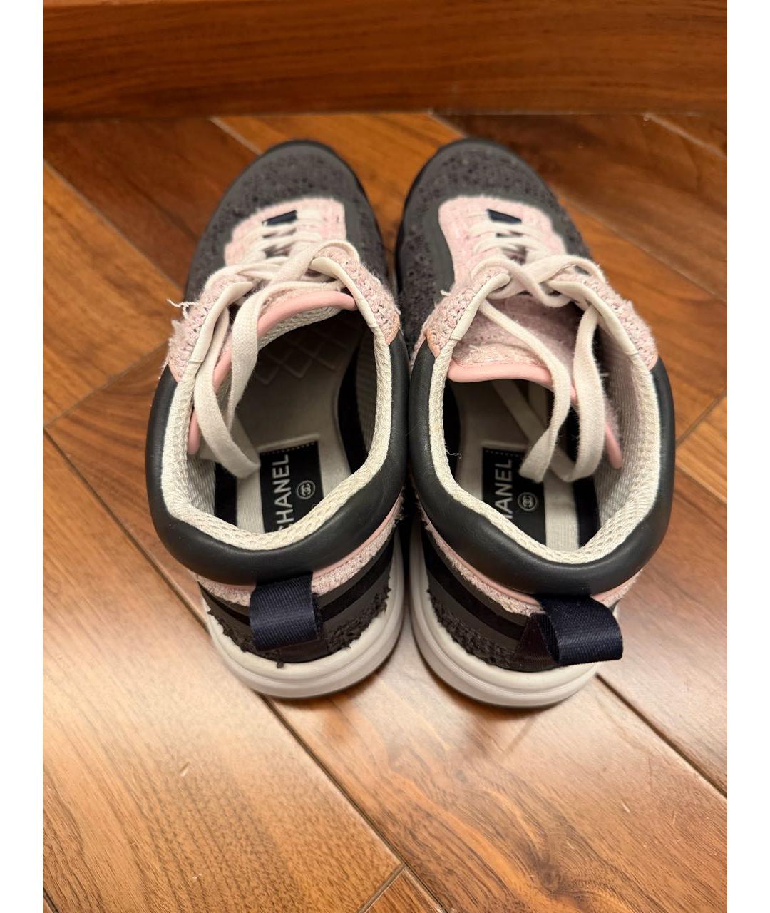 CHANEL Черные кроссовки, фото 3