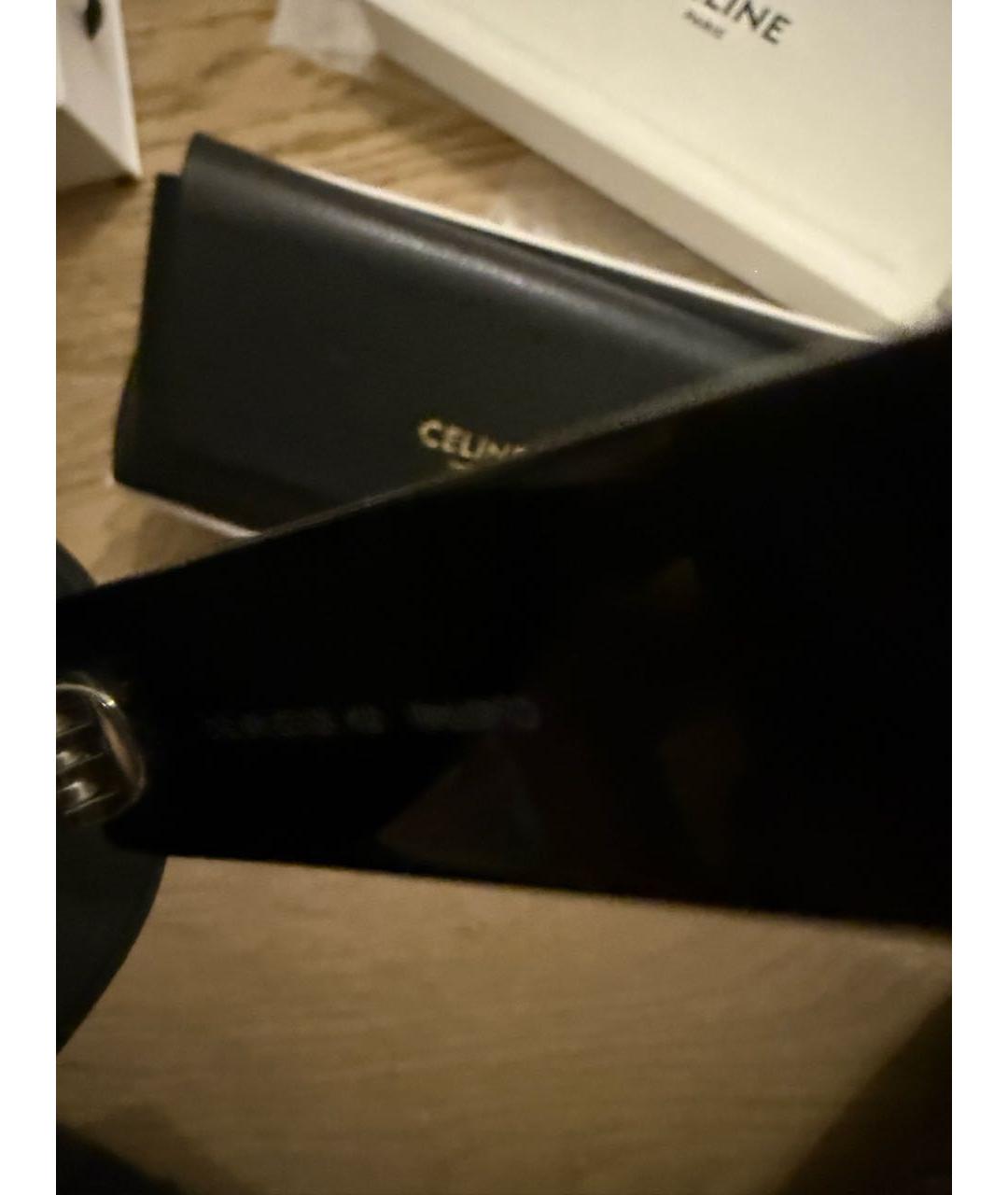 CELINE Черные пластиковые солнцезащитные очки, фото 5