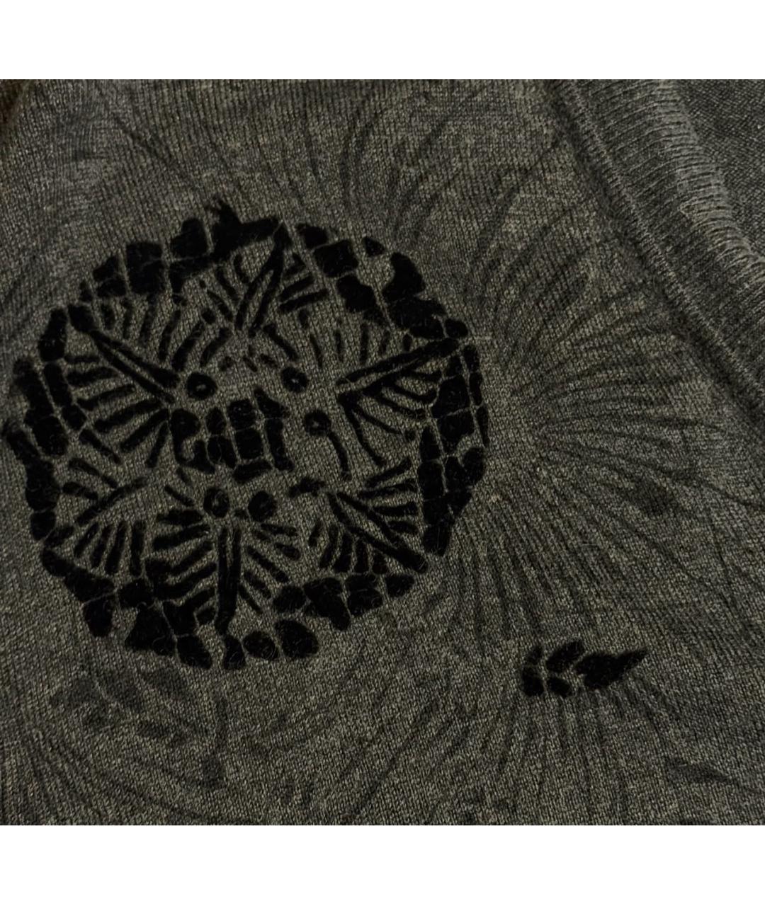 KENZO Антрацитовый шелковый джемпер / свитер, фото 4