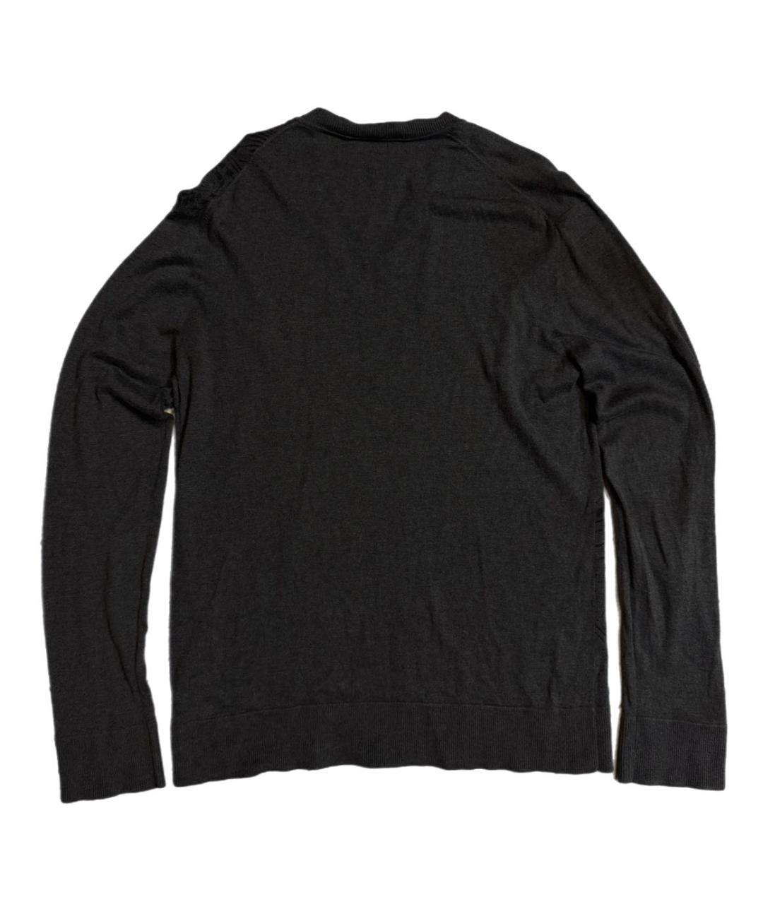 KENZO Антрацитовый шелковый джемпер / свитер, фото 2