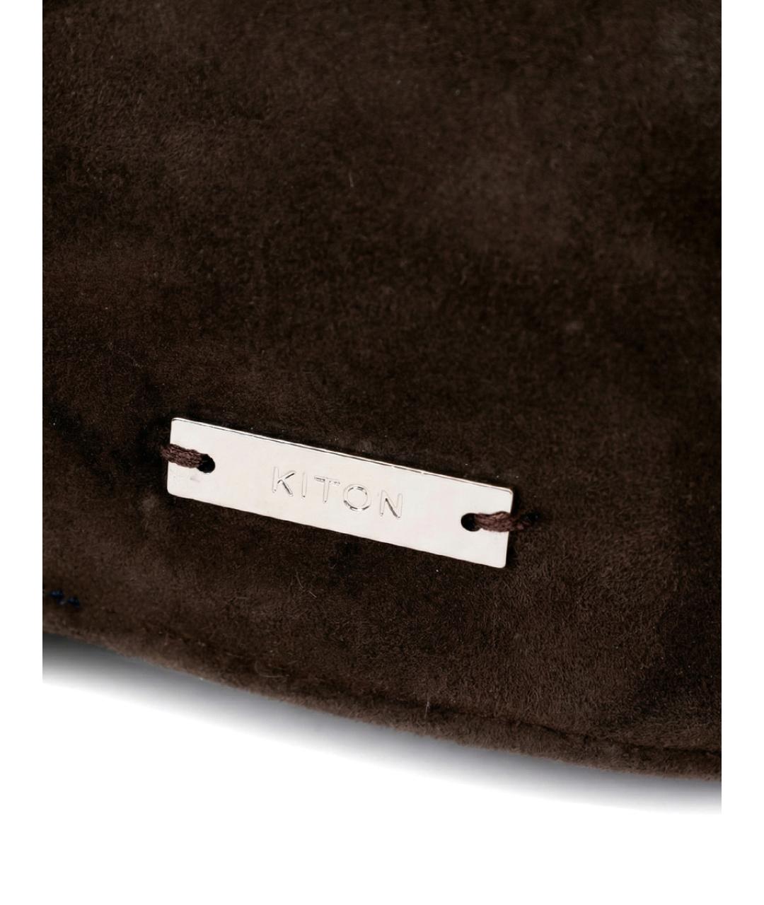 KITON Коричневая кепка, фото 3