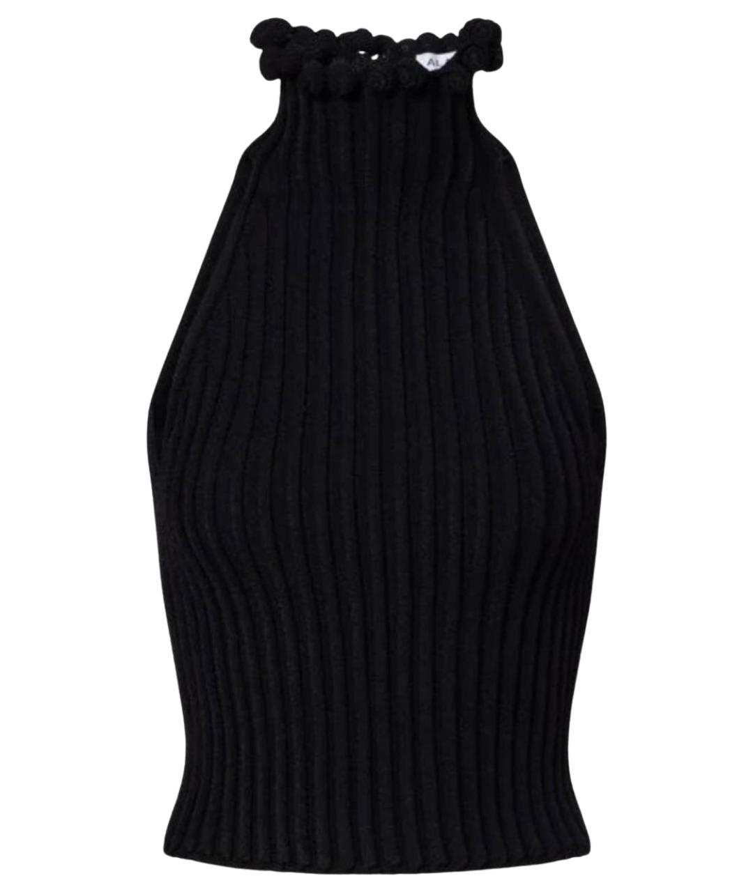 ALAIA Черная вискозная майка, фото 1