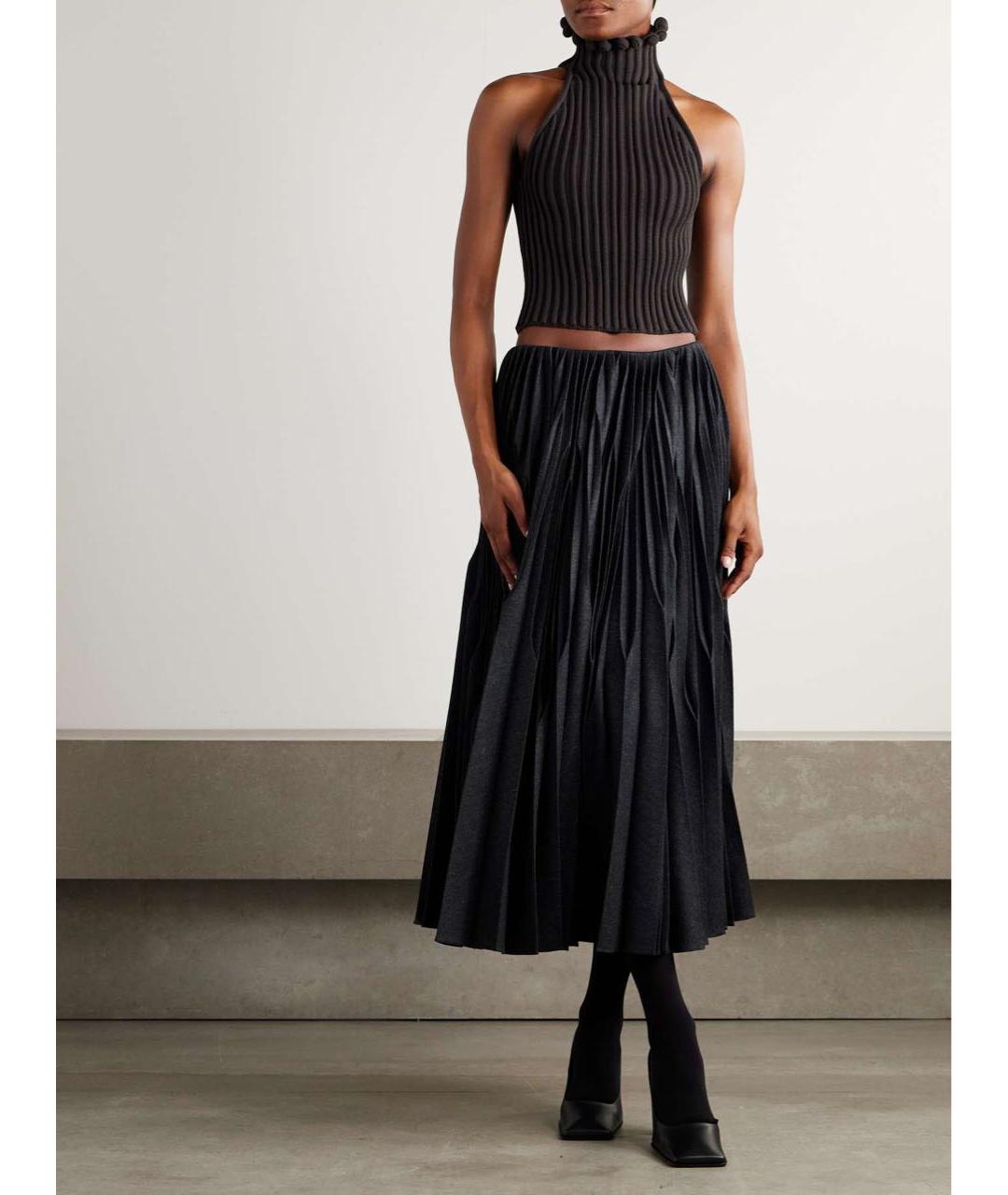 ALAIA Черная вискозная майка, фото 6