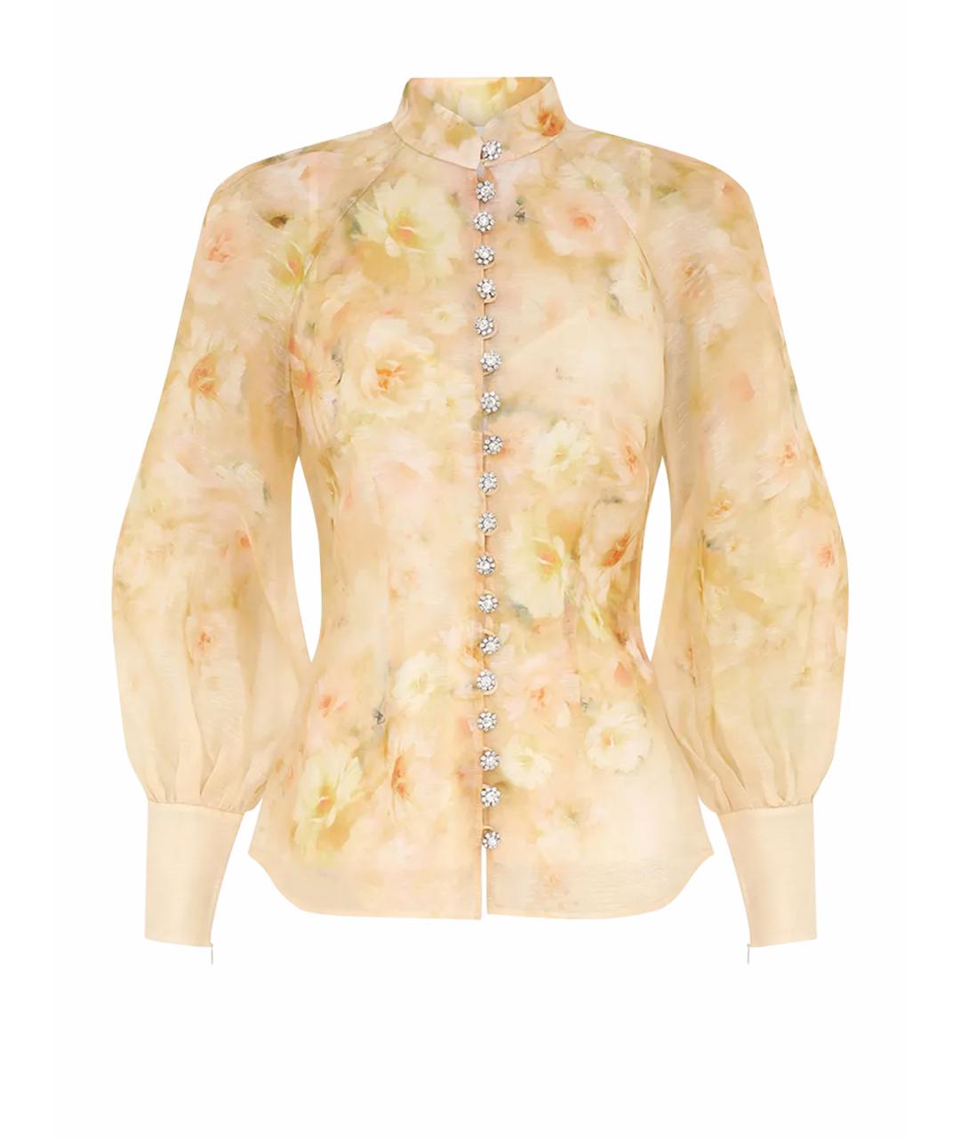 ZIMMERMANN Бежевая льняная блузы, фото 1