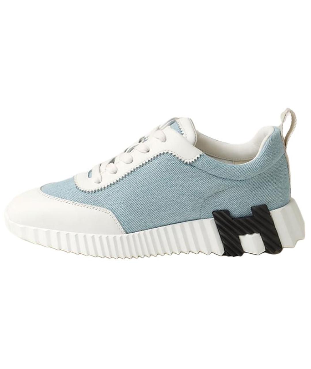 HERMES Синие кроссовки, фото 2