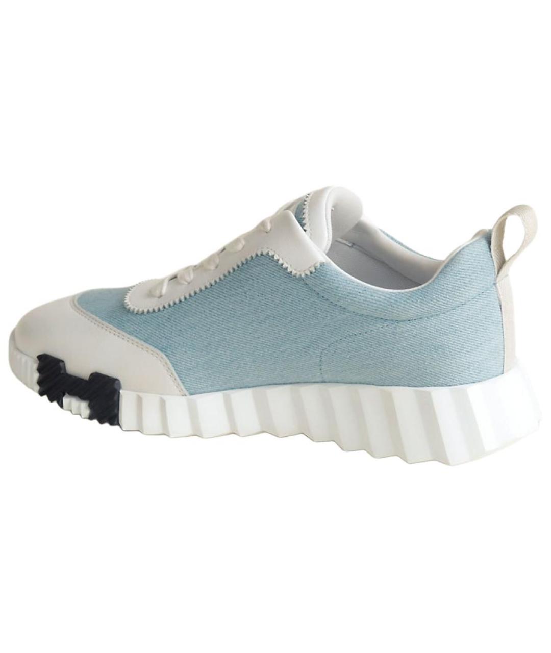 HERMES Синие кроссовки, фото 3