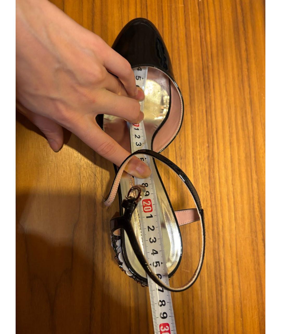 ROCHAS Черные туфли из лакированной кожи, фото 4