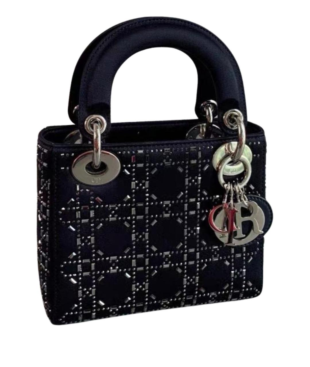 CHRISTIAN DIOR Черная тканевая сумка через плечо, фото 1