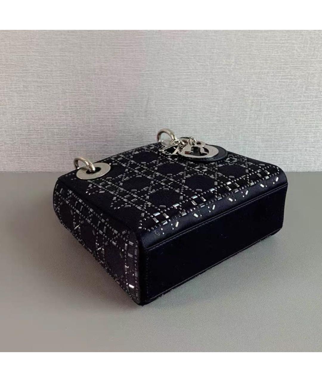 CHRISTIAN DIOR Черная тканевая сумка через плечо, фото 5