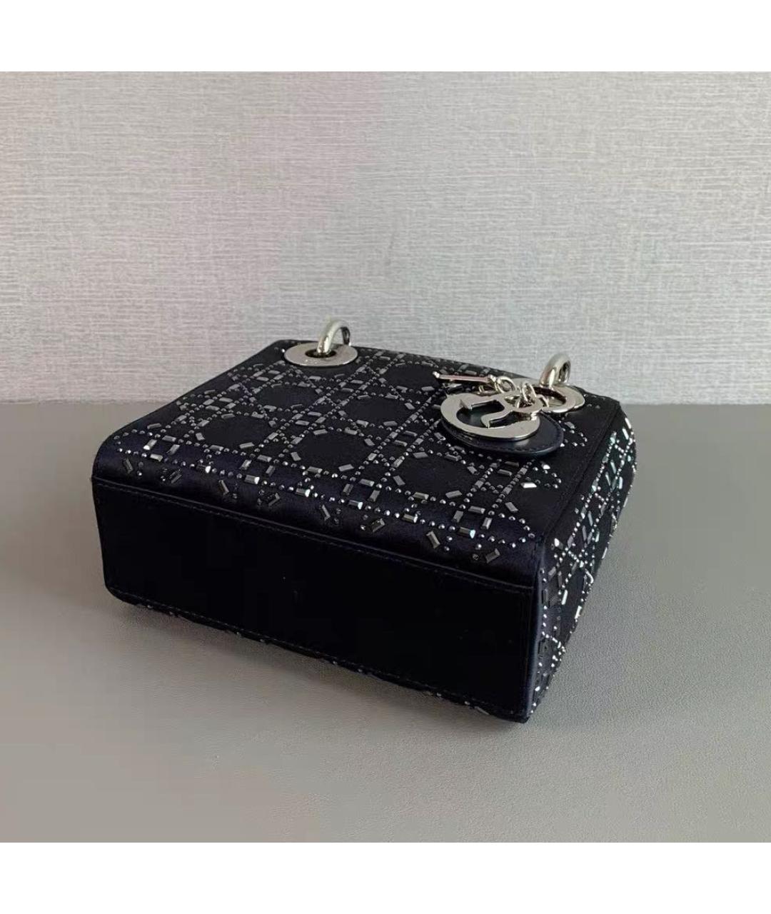 CHRISTIAN DIOR Черная тканевая сумка через плечо, фото 6