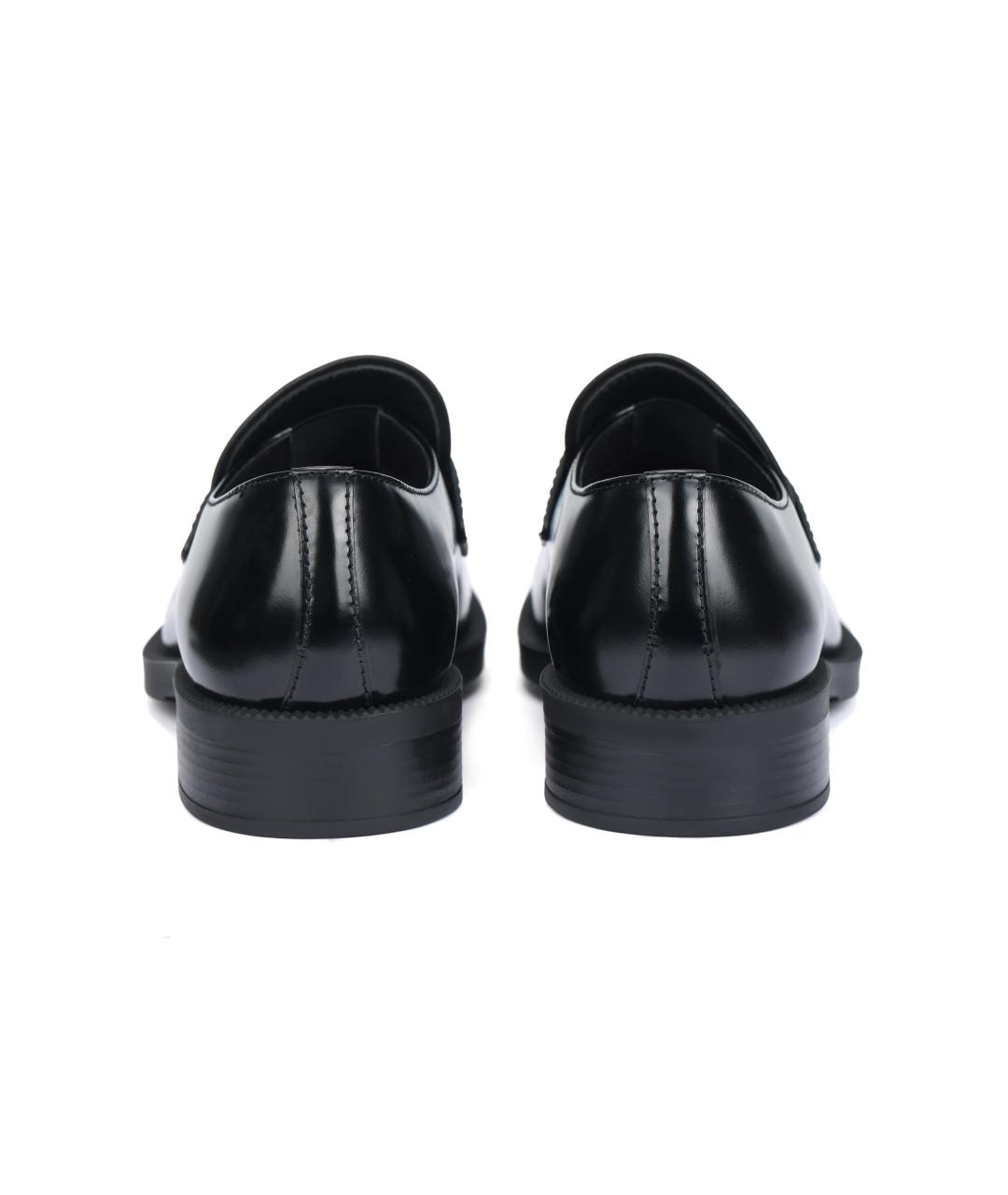 PRADA Черные кожаные лоферы, фото 4