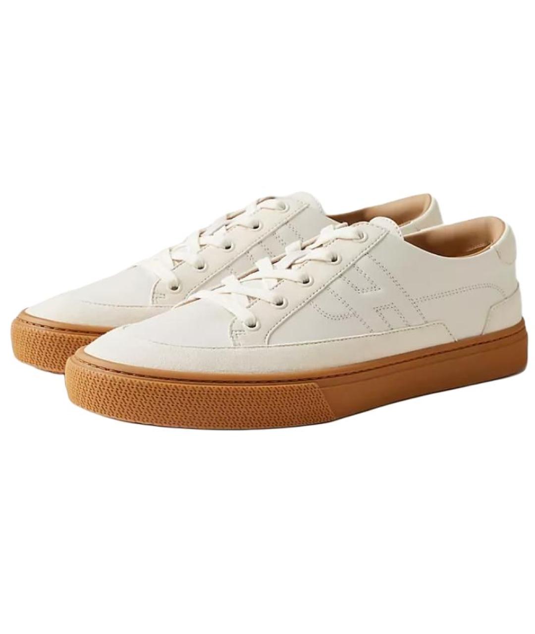 HERMES Белые низкие кроссовки / кеды, фото 5