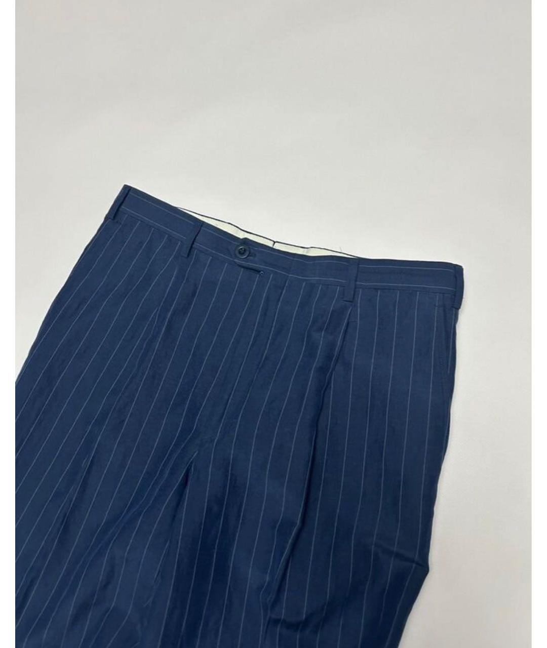 BRIONI Темно-синие классические брюки, фото 4