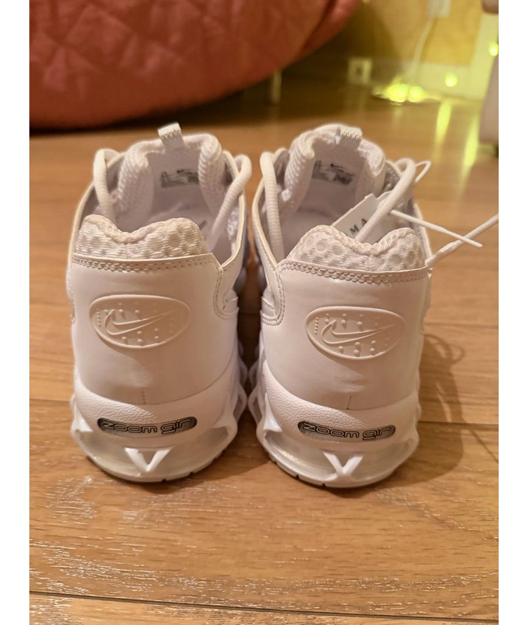 NIKE Белые текстильные низкие кроссовки / кеды, фото 3