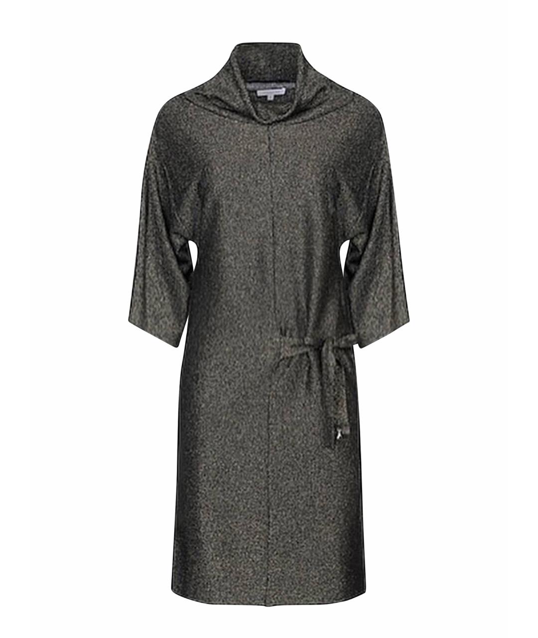 PATRIZIA PEPE Золотое вискозное повседневное платье, фото 1