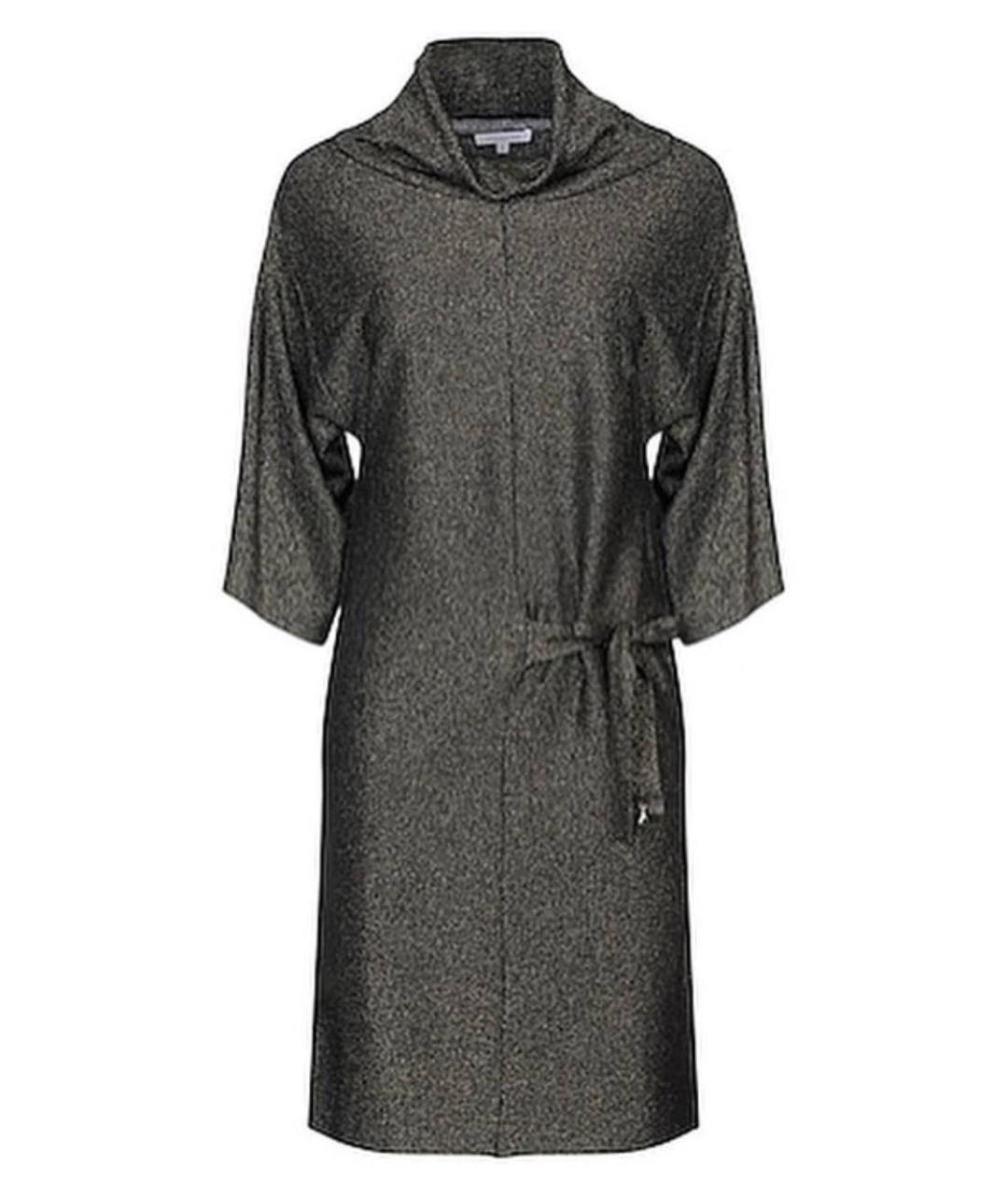 PATRIZIA PEPE Золотое вискозное повседневное платье, фото 8