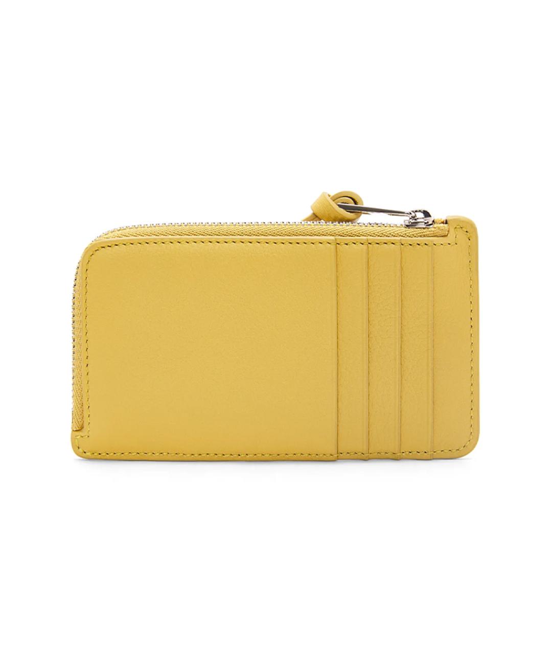 LOEWE Желтый кожаный кардхолдер, фото 2