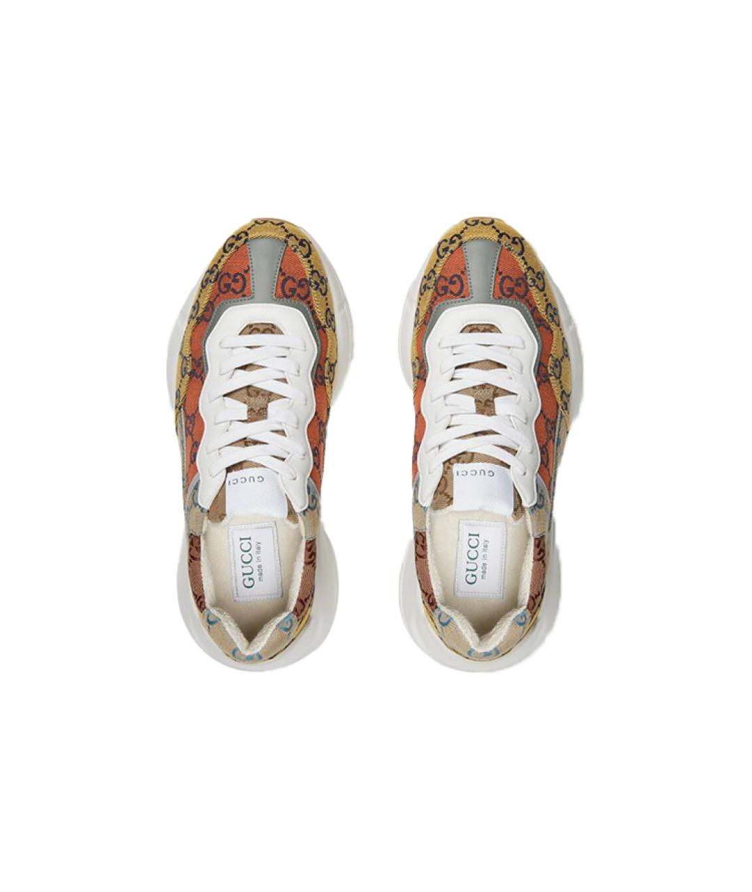 GUCCI Мульти текстильные кроссовки, фото 3