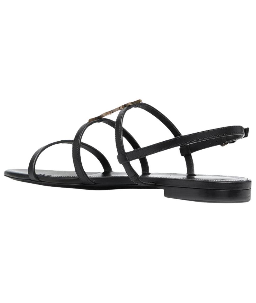 SAINT LAURENT Черные босоножки, фото 3